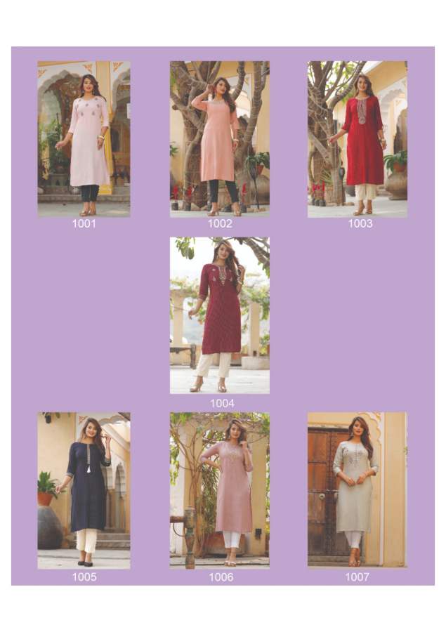 Fashion Story 1 Latest Party Wear Embroidery Fancy Kurti Collection